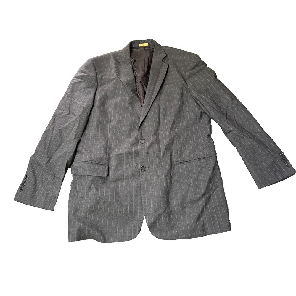 Brooks Brothers Blazer 346 Jacket Mens 44 L Black Wool Blend Stretch